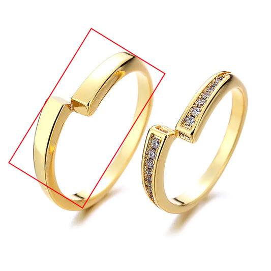 Creative Fashion Plain Couple Rings
