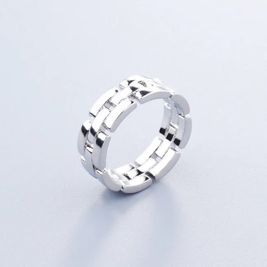 Unisex Stitch Design Couple Rings