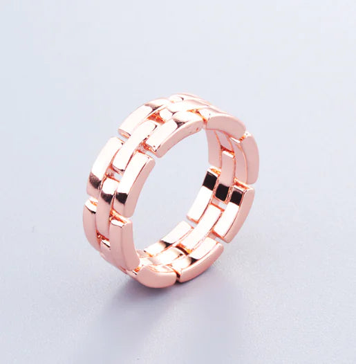 Unisex Stitch Design Couple Rings